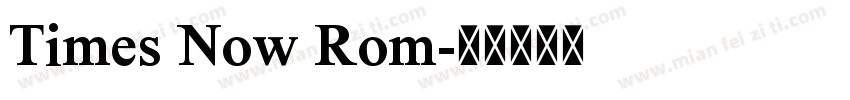 Times Now Rom字体转换